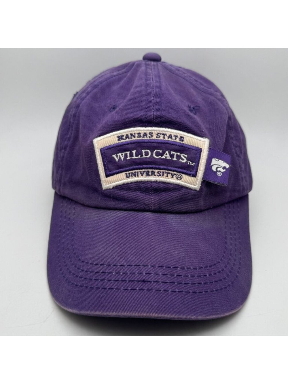 Kansas State Wildcats K-State Starter Adjustable Baseball Cap Hat Purple NCAA